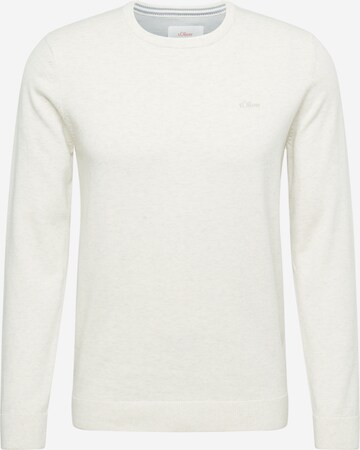 Pull-over s.Oliver en blanc : devant