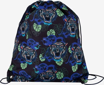 Pick & Pack Gymtas ' Dangerous Cat AOP ' in Blauw