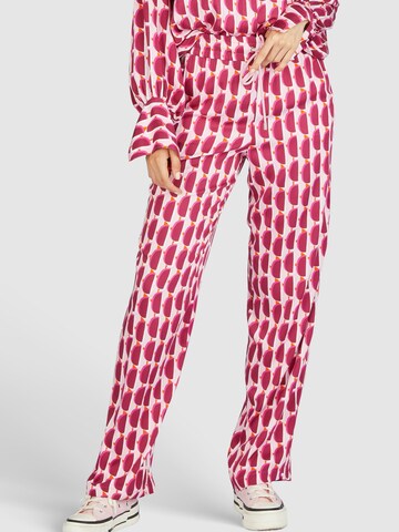 MARC AUREL Loose fit Pants in Pink: front