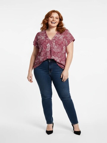 Shape Of You Bluse in Rot