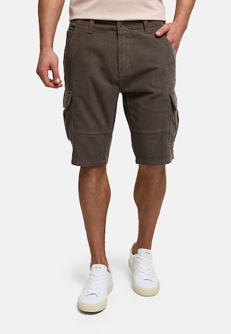 INDICODE JEANS Regular Cargoshorts 'Monroe' in Braun: Vorderseite