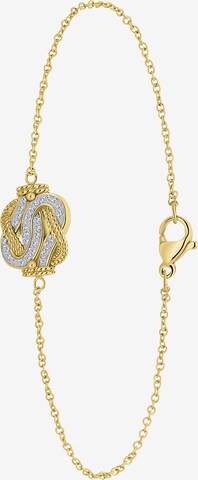 Lucardi Bracelet 'Dagi Knoten' in Gold: front