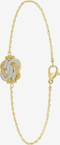 Lucardi Armband 'Dagi Knoten' in Goud: voorkant