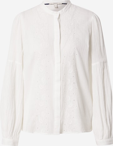 Camicia da donna di ESPRIT in bianco: frontale