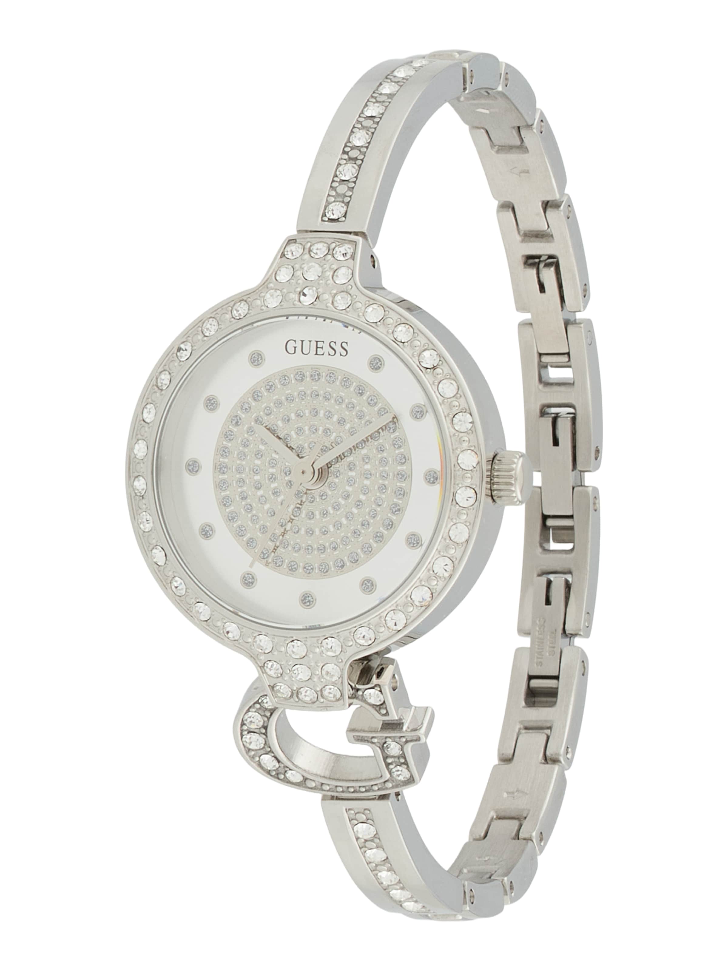 GUESS Analog klocka 'GISELLE' i silver: framsida
