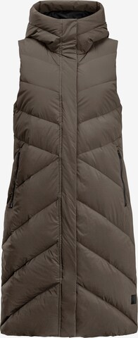 Gilet sportivo di JACK WOLFSKIN in marrone: frontale