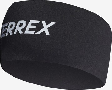 ADIDAS TERREX Athletic Headband in Black: front