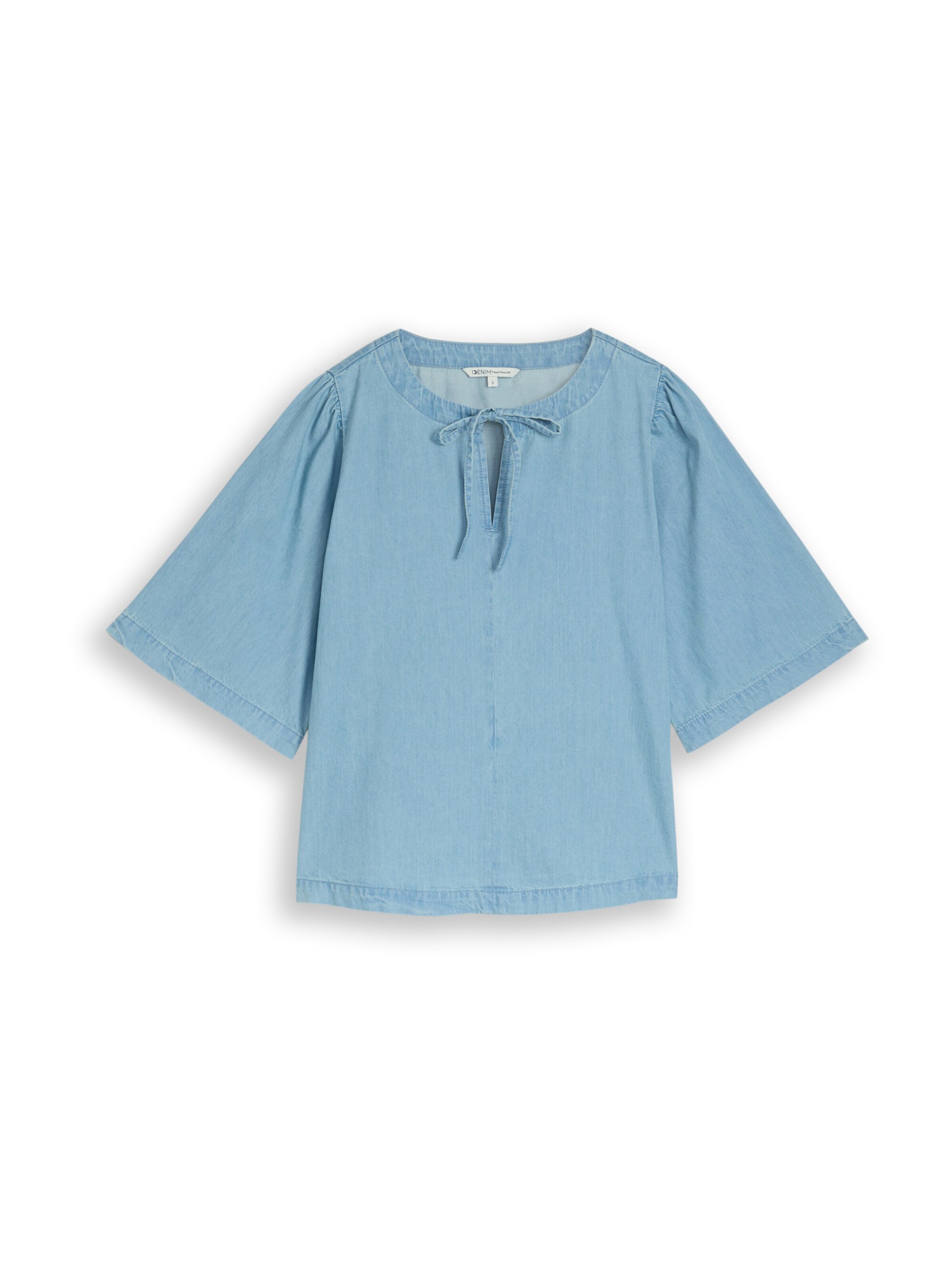 TOM TAILOR DENIM Bluse in blue denim, Produktansicht