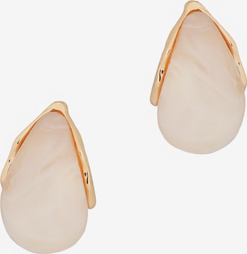 TATUUMNaušnice 'Eddalia' - bež boja: prednji dio