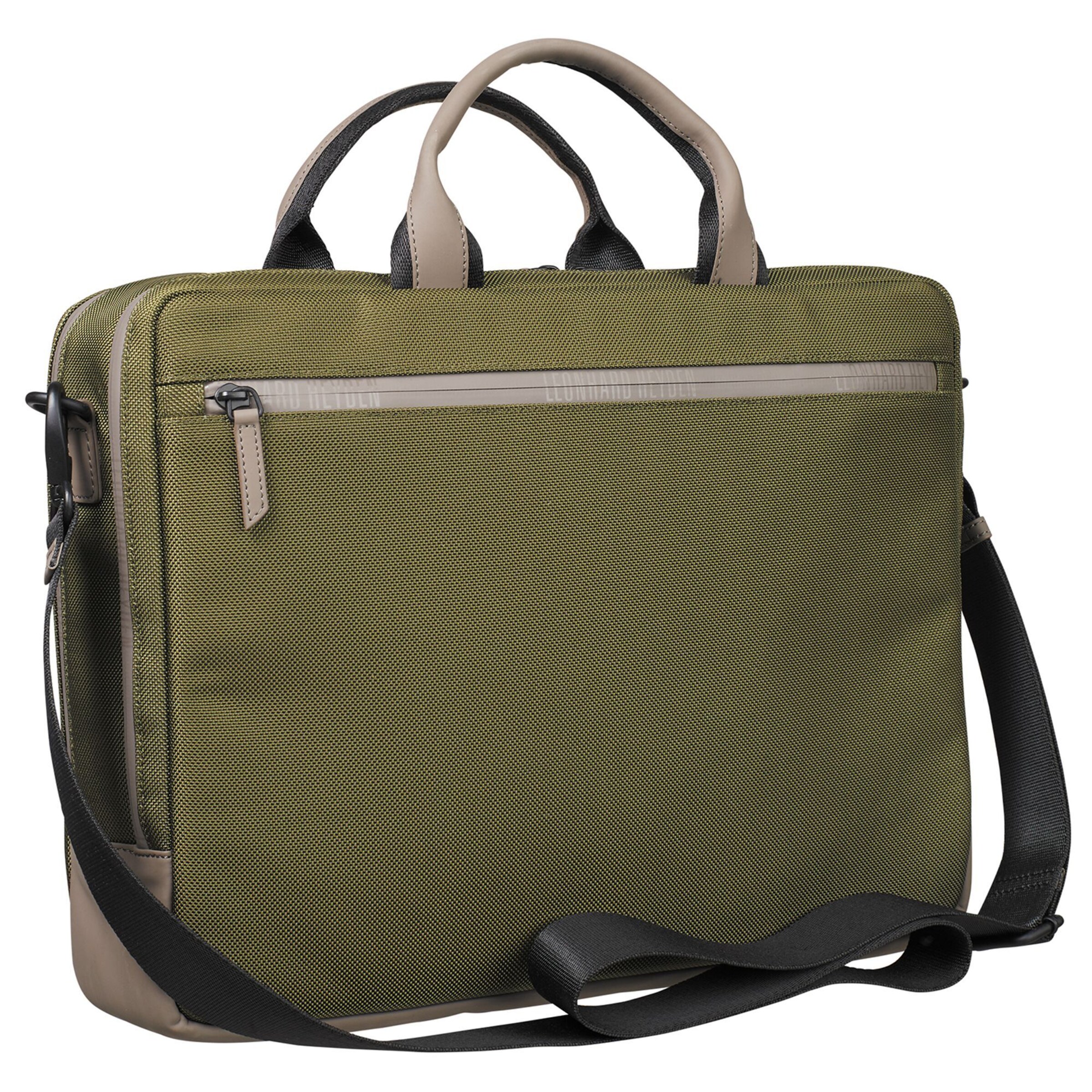 LEONHARD HEYDEN Document Bag 'Helsinki' in Green
