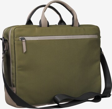 LEONHARD HEYDEN Document Bag 'Helsinki' in Green