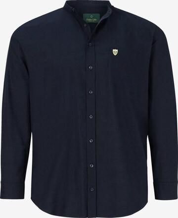 Charles Colby Comfort fit Button Up Shirt ' Duke Tancred ' in Blue: front