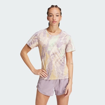 ADIDAS PERFORMANCE Functioneel shirt 'Move for the Planet' in Beige: voorkant