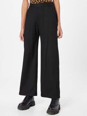 JDY Wide leg Trousers 'FIONA' in Black: front