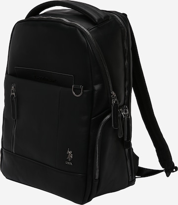 U.S. POLO ASSN. Backpack 'CAMBRIDGE' in Black: front