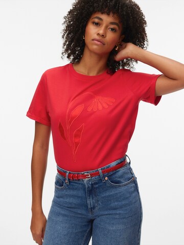 VERO MODA Shirt 'VMMAJA PAULINA' in Red: front