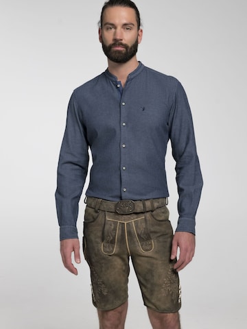 SPIETH & WENSKY Regular fit Klederdracht overhemd 'Betzenstein' in Blauw: voorkant