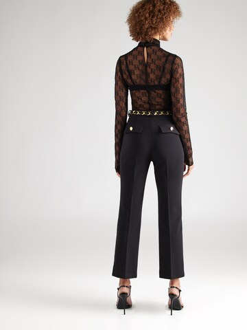 Elisabetta Franchi Normalny krój Spodnie w kant w kolorze czarny