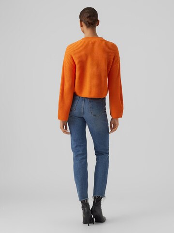 VERO MODA Sweter 'Sayla' w kolorze pomarańczowy