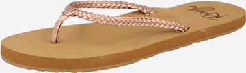 ROXY T-Bar Sandals 'COSTAS' in Pink: front