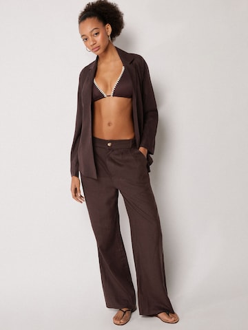 CALZEDONIA Loose fit Pants in Brown