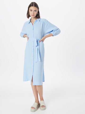 Moves Shirt Dress in Blue: front