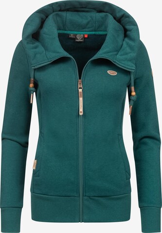 Ragwear - Sudadera con cremallera 'Emer' en verde: frente