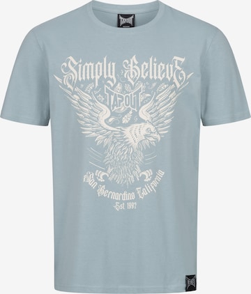 Tapout Koszulka 'Throper' w kolorze niebieski: przód