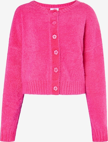 MYMO Knit Cardigan in Pink: front