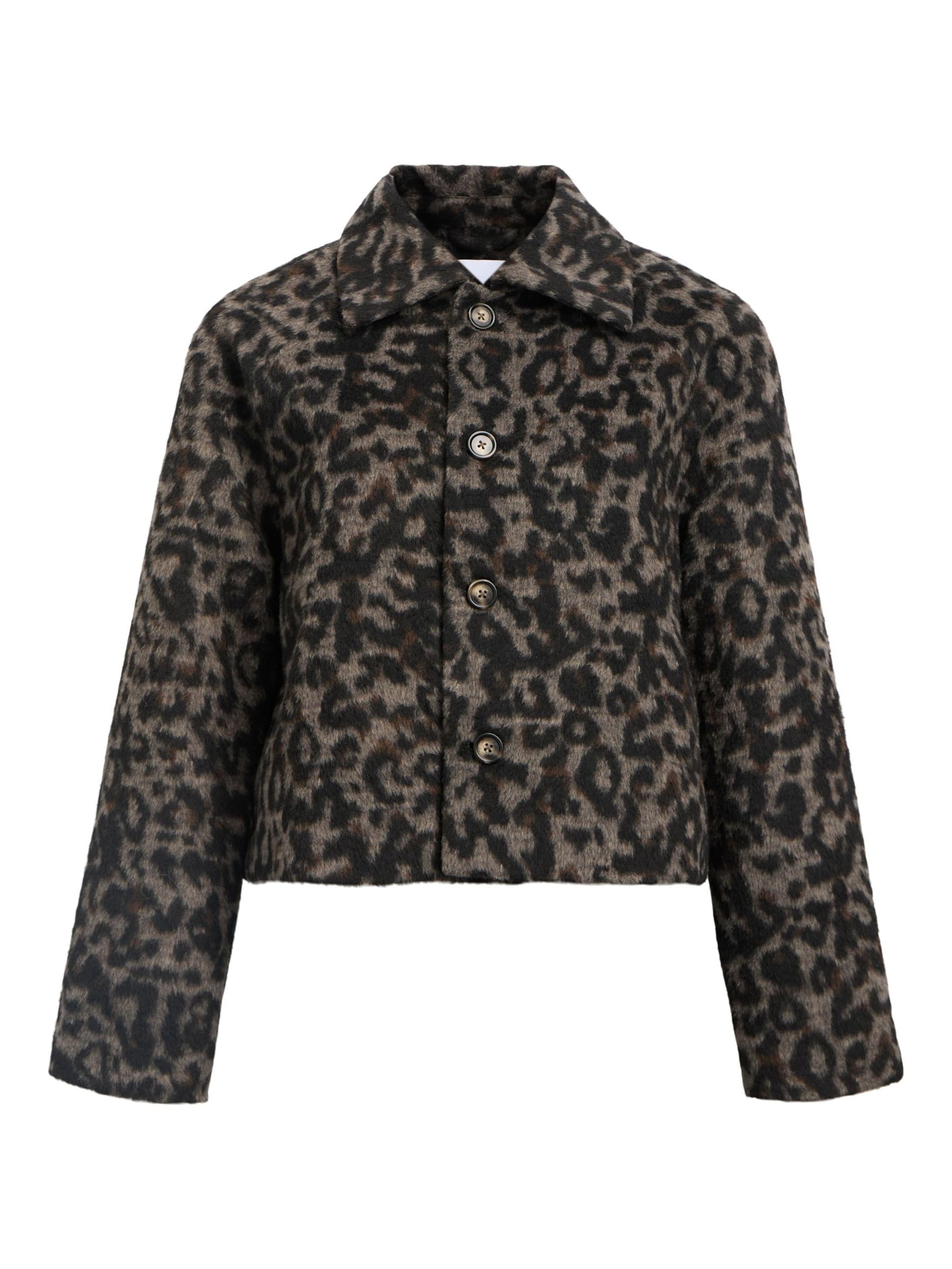 Veste mi-saison 'OBJLeo' OBJECT en marron : devant