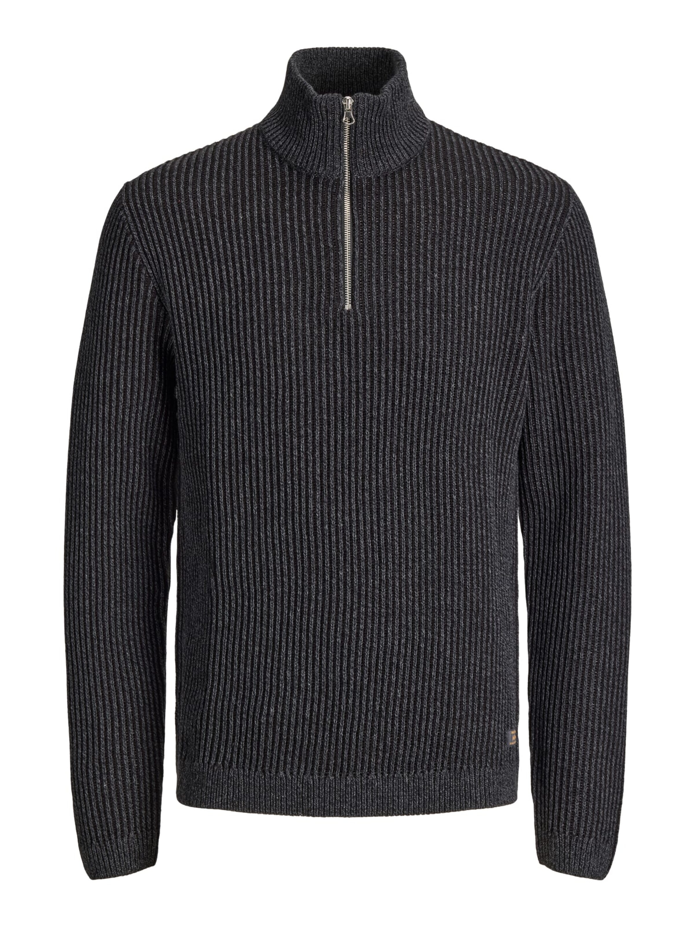JACK & JONES Trui 'Dover' in M in de kleur Zwart, Productweergave