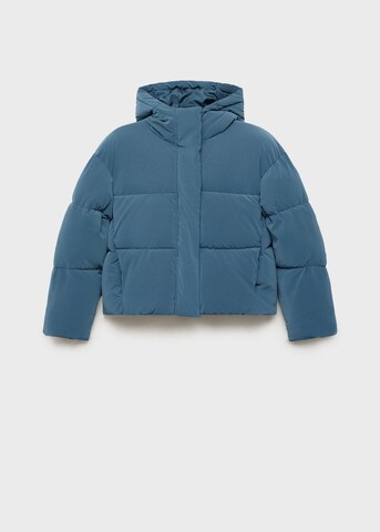 MANGO TEEN Between-Season Jacket 'Anorak' in Blue
