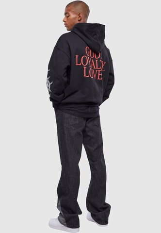 MT Upscale Sweatshirt 'God Loyalty Love' in Zwart