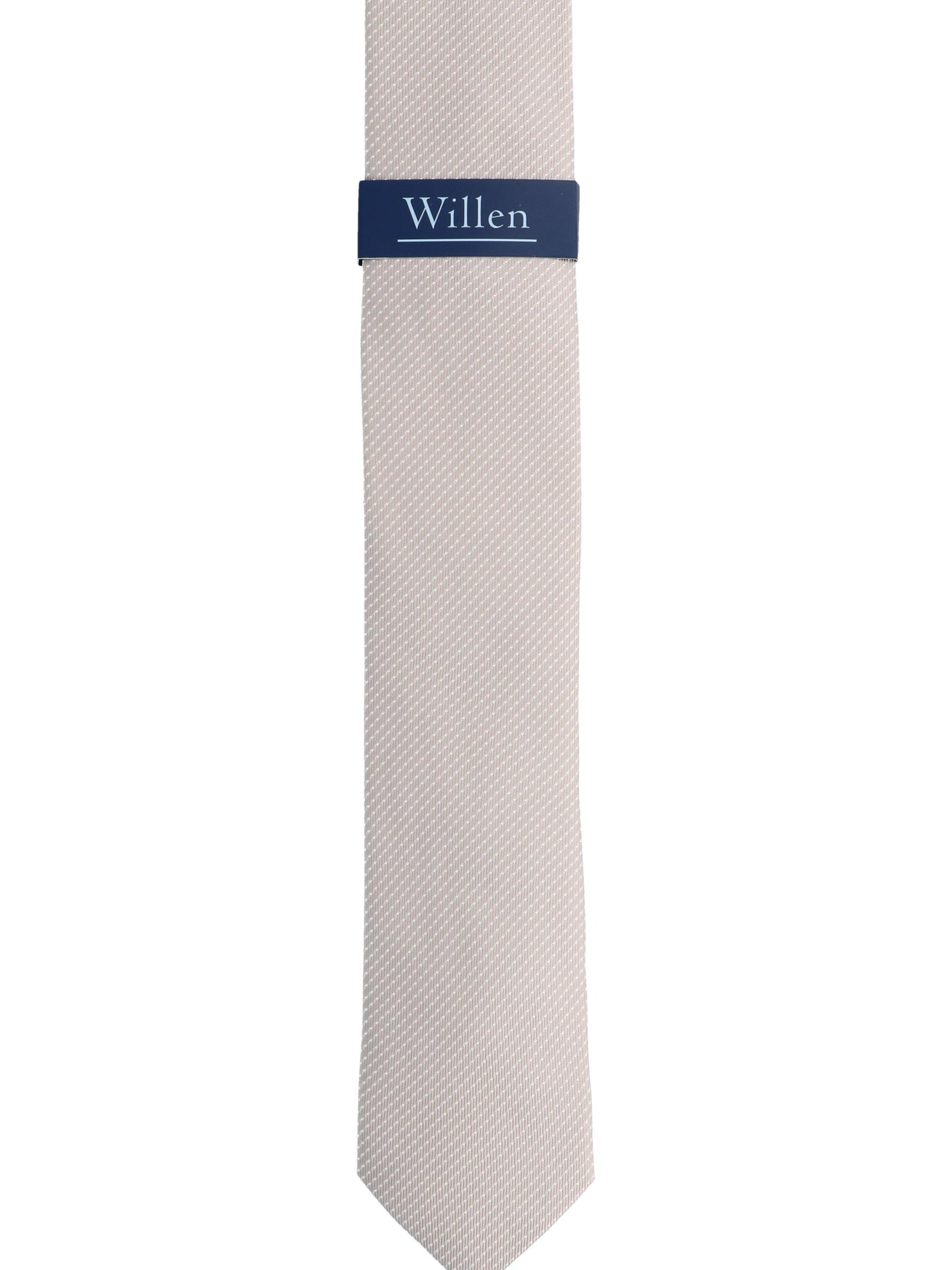 WILLEN Tie 'Tupfen' in Beige