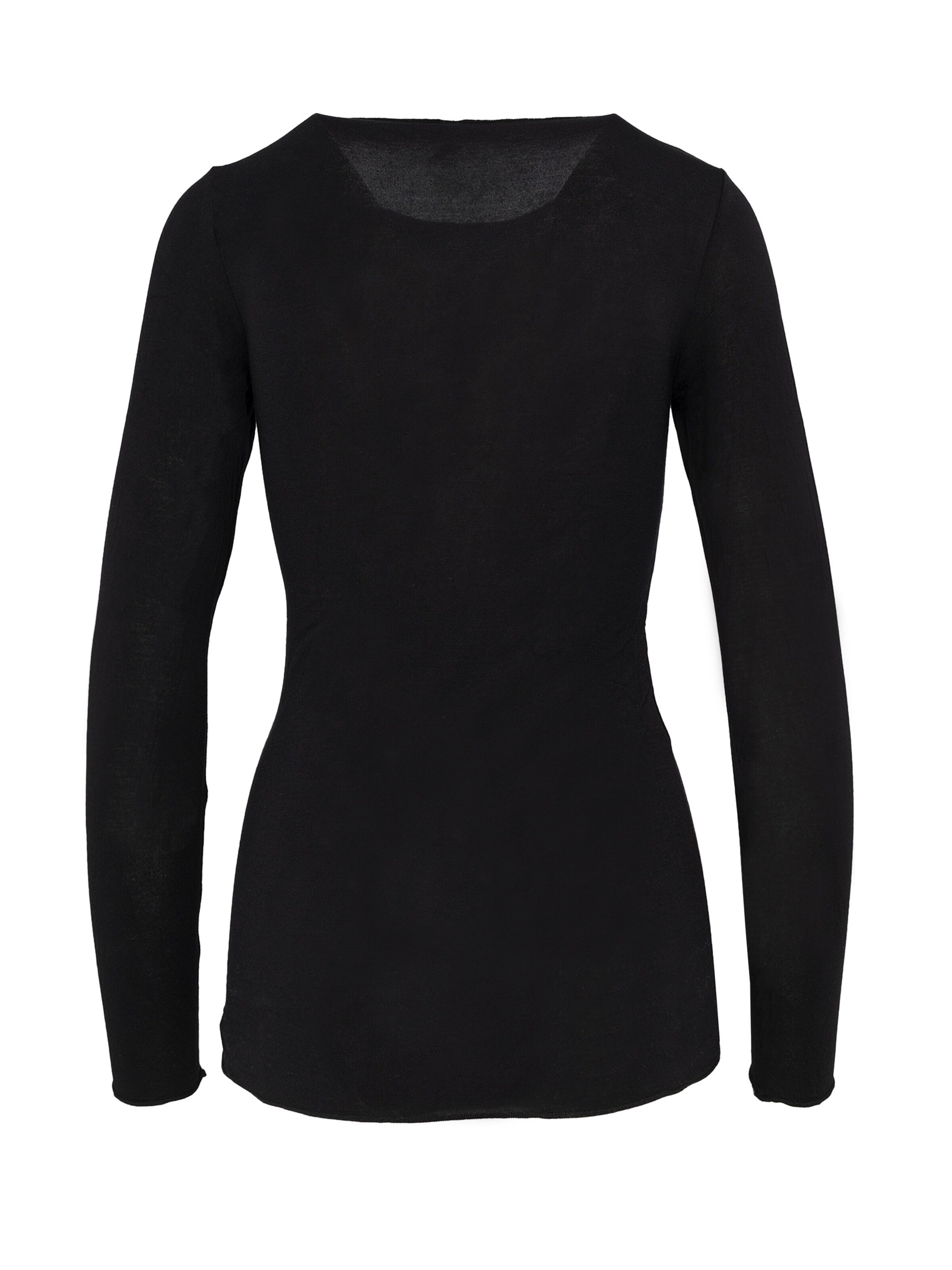 Ciocca - Camiseta térmica 'Cashmere undershirt barchetta' en negro