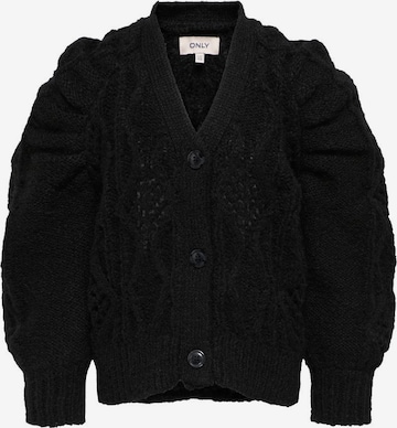 KIDS ONLY Knit Cardigan in Black: front