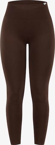 Leggings 'Vonda' Smilodox en marron : devant
