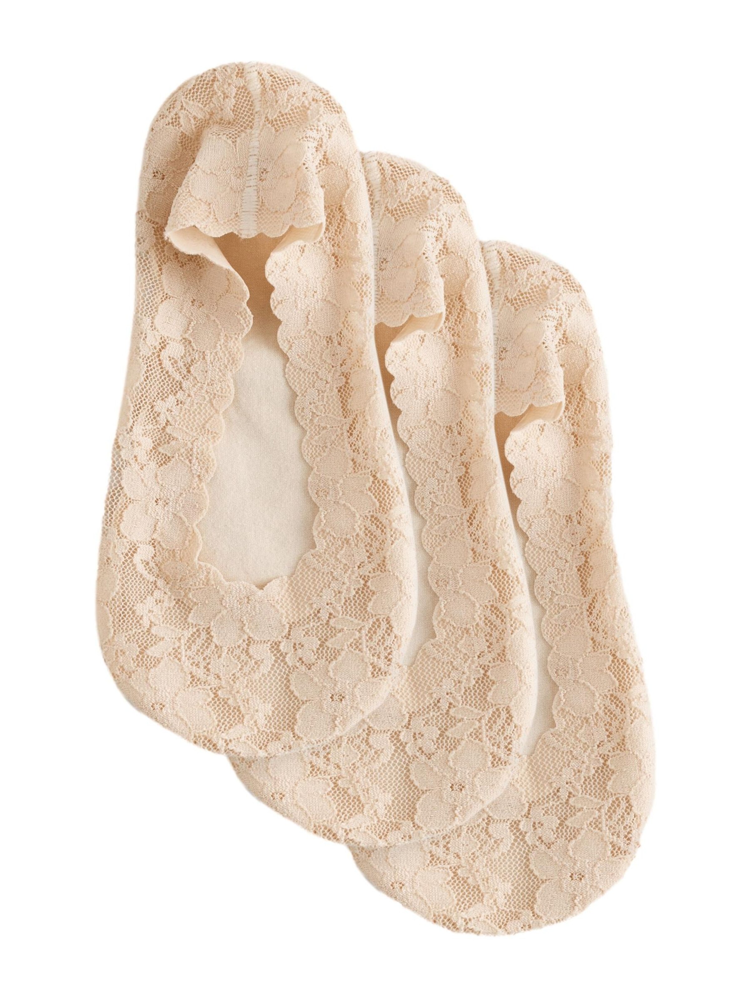 Next - Calcetines invisibles en beige: frente