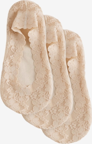 Next - Calcetines invisibles en beige: frente