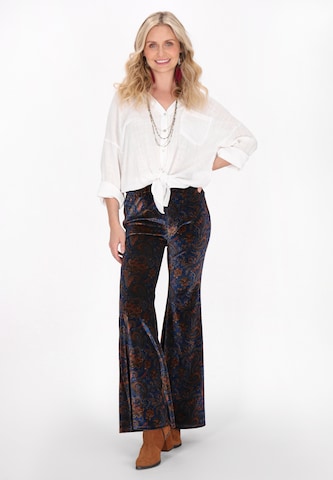 évasé Pantalon usha FESTIVAL en bleu
