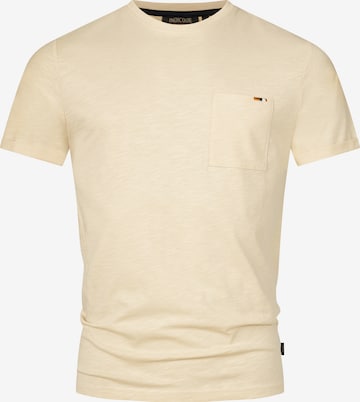 INDICODE JEANS Shirt 'Andorra' in Beige: voorkant