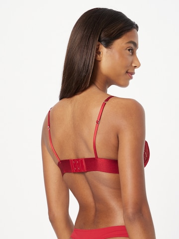 Lindex Triangle Bra 'Nora' in Red