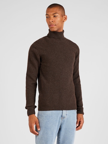 Casual Friday Sweater 'Karl' in Brown: front