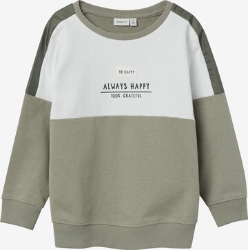 NAME IT - Sweatshirt em cinzento: frente