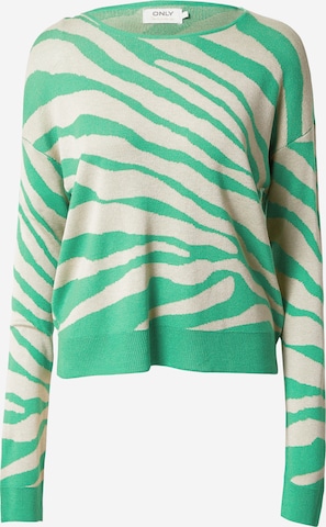 ONLY Sweater 'Kelly' in Green: front