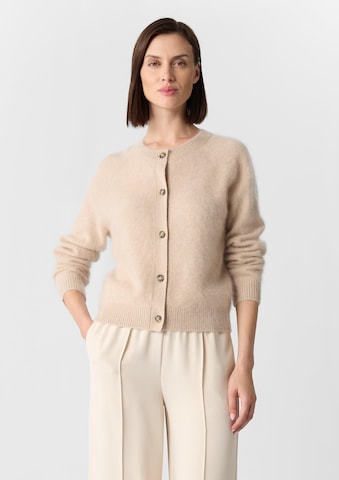 COMMA Gebreid vest in Beige: voorkant