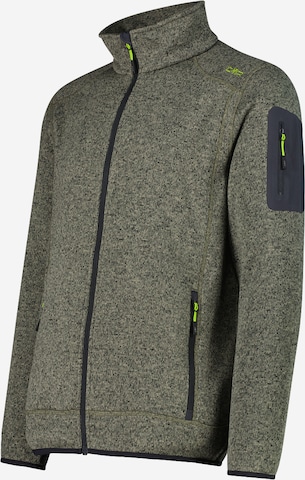 CMP Athletic Fleece Jacket in Green: front