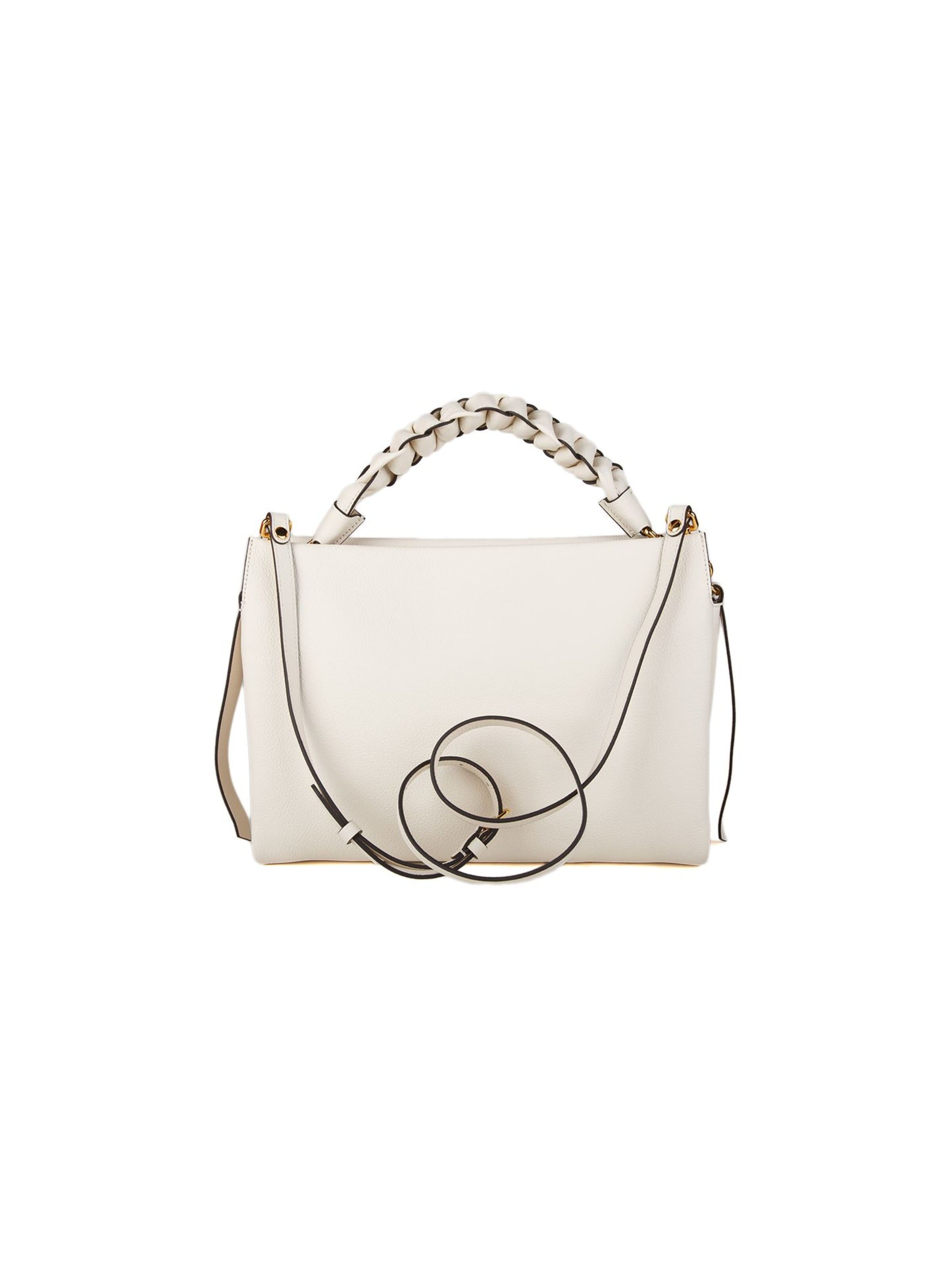Coccinelle - Bolso de mano 'Boheme Grana Double Shoulder Bag' en blanco