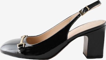 NextCipele s potpeticom i otvorenom petom - crna boja: prednji dio