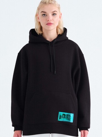 Rockupy Sweatshirt 'Gerit' in Schwarz: Vorderseite